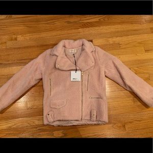 Pink fluffy Beach Riot Jacket